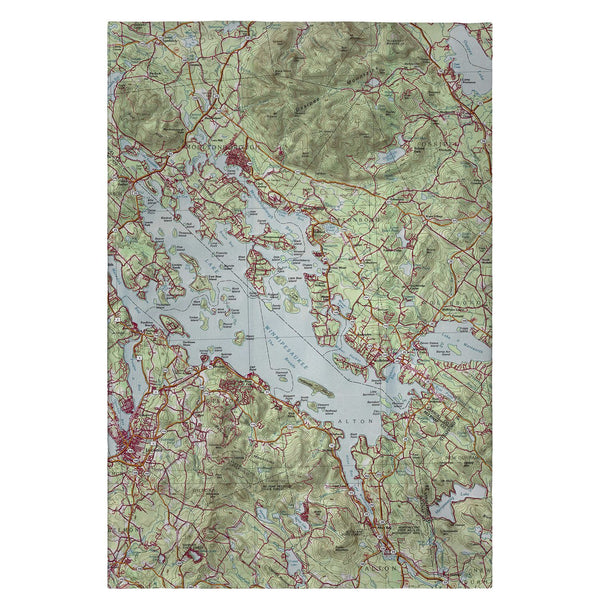 Lake Winnipesaukee, NH Nautical Map Guest Towel