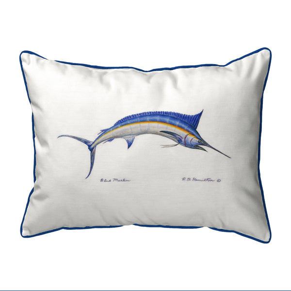 Blue Marlin Corded Pillow