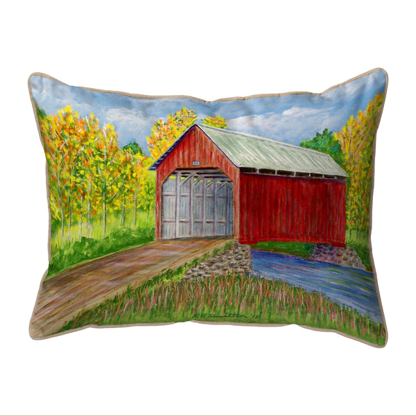 Dick's Covered Bridge Corded Pillow