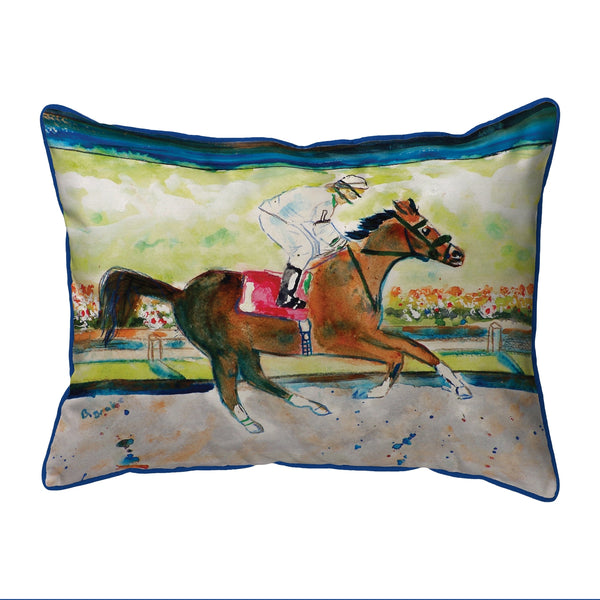 Racing Horse Corded Pillow