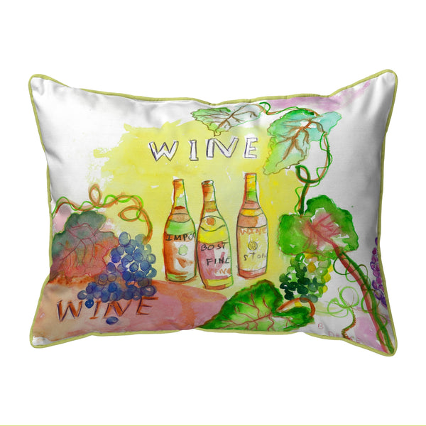 Wine Bottles Corded Pillow