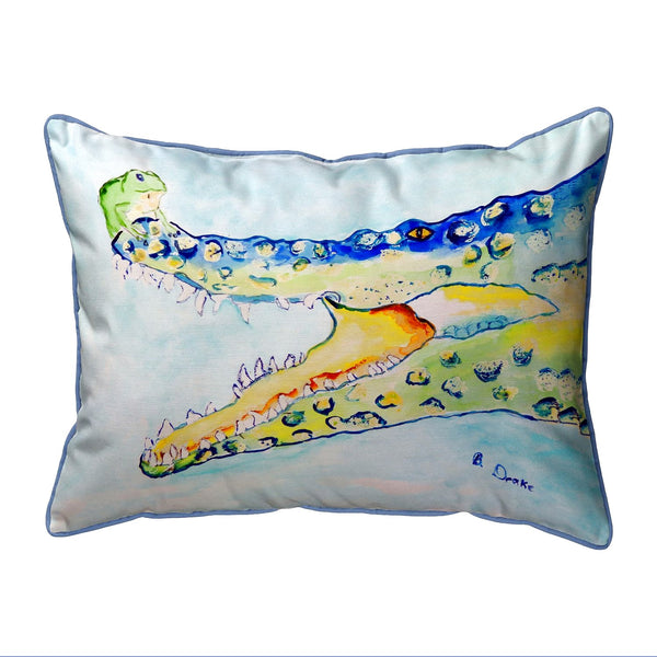 Crocodile & Frog Corded Pillow