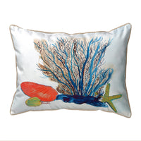 Coral & Shells Corded Corded Pillow