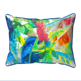 Abstract Palms Corded Pillow