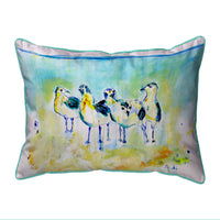 Abstract Gulls II Corded Pillow