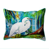 Acyrlic Egret Corded Pillow