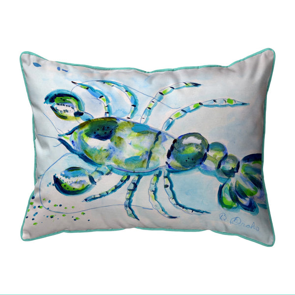 Blue Crayfish Corded Pillow