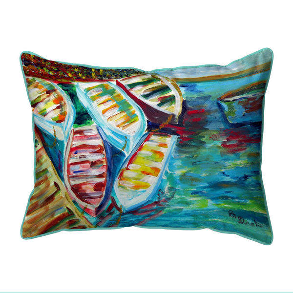 Six Rowboats Corded Pillow