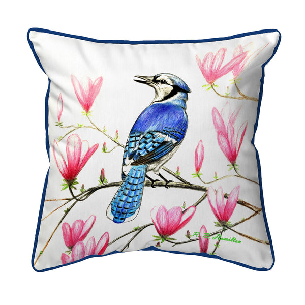 Blue Jay Corded Pillow