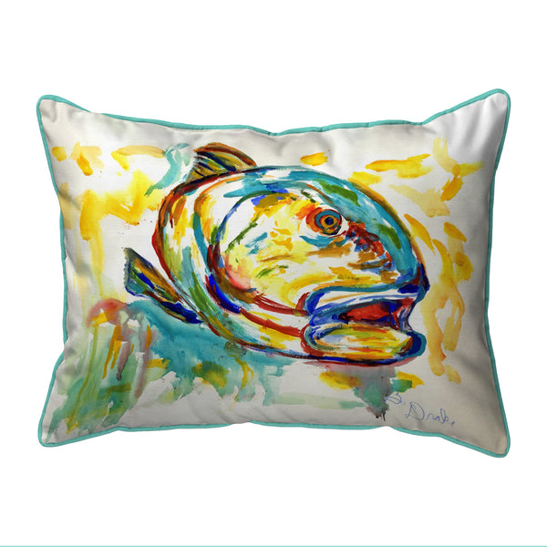 Grouper Fish Corded Pillow