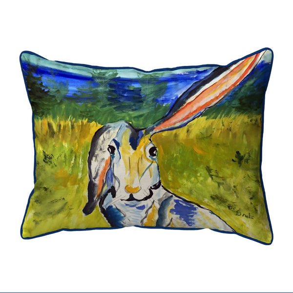 Rabbit Portrait Corded Pillow