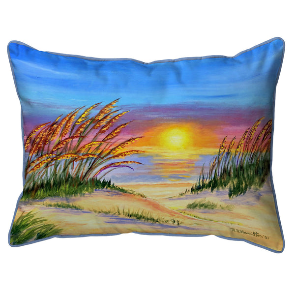 Sea Oates Sunrise Corded Pillow