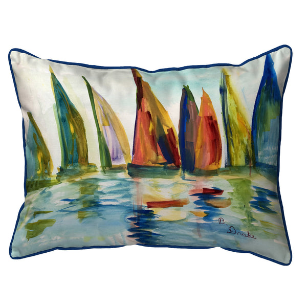 Multi Color Sails Corded Pillow