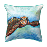 Turtle Looking At Me Corded Pillow