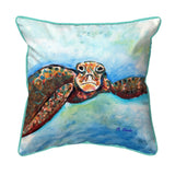 Turtle Looking At Me Corded Pillow