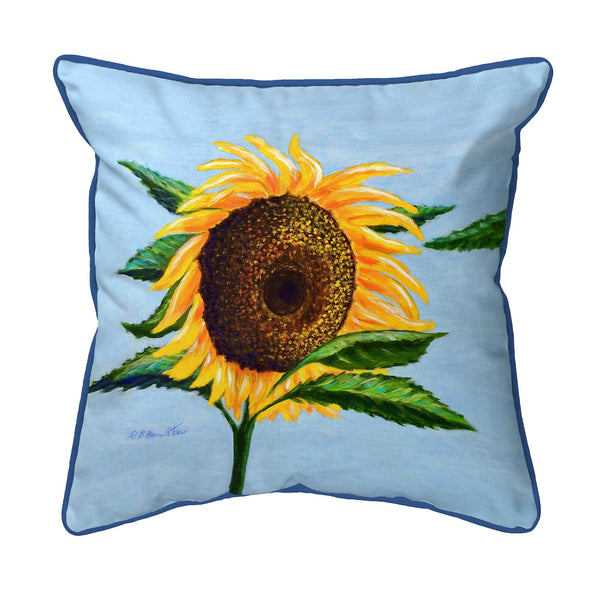 Sleepy Sunflower Still Life Corded Pillow