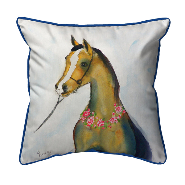 Horse & Garland Corded Pillow