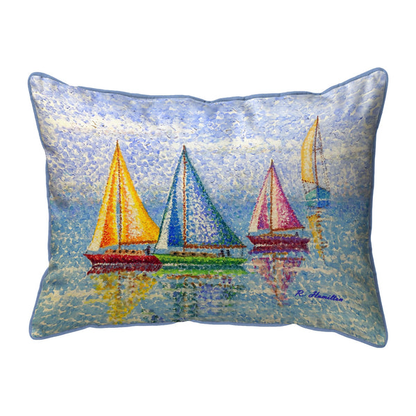 Sailboat Colors Corded Pillow