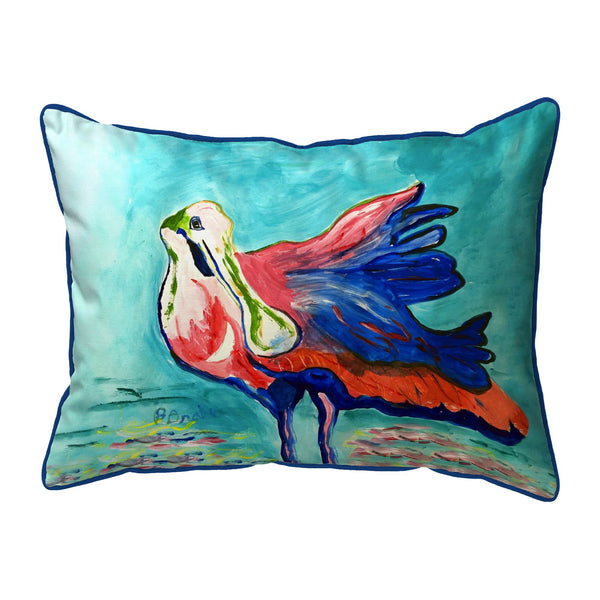 Spoonbill Looking Corded Pillow