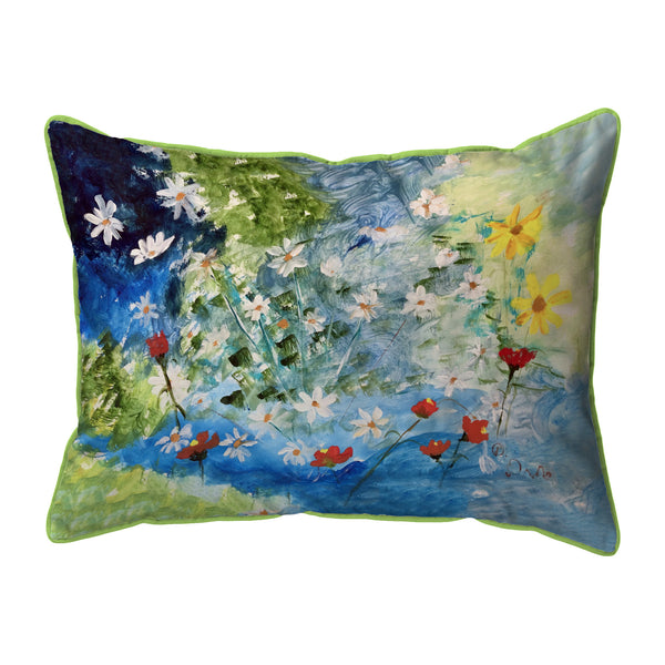 Many Wildflowers Corded Pillow