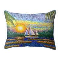 Marsh Sailing II Corded Pillow