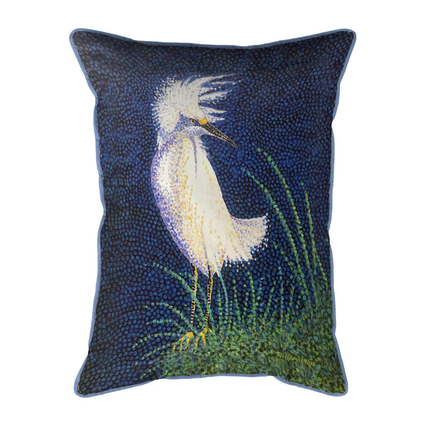 Windy Egret Corded Pillow