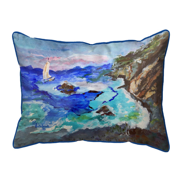 Sailing the Cliffs Corded Pillow