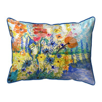 Frog & Garden Corded Pillow