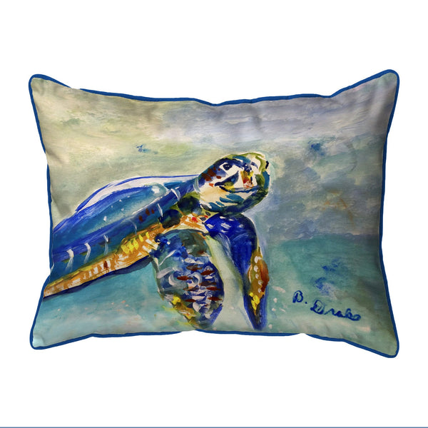 Happy Sea Turtle Corded Pillow