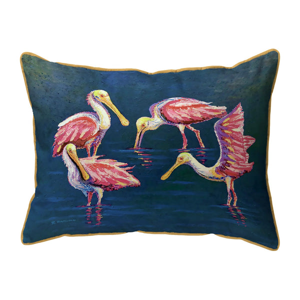 Spoonbill Gathering Corded Pillow