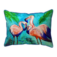 Betsy's Flamingo IV Corded Pillow