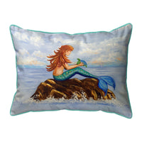 Mermaid & Sea Turtle Corded Pillow