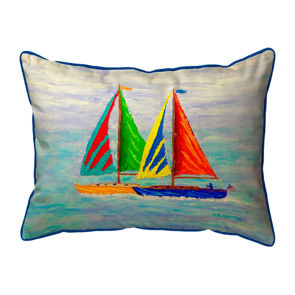 Sailboat Race Corded Pillow