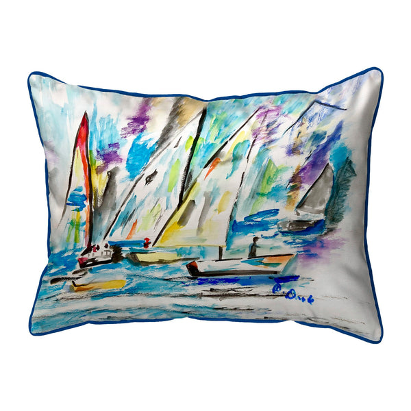 Betsy's New Sailboats Corded Pillow