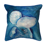 Blue Jellyfish Corded Pillow