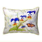 Pansies Corded Pillow