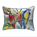 Parrot Family Corded Pillow