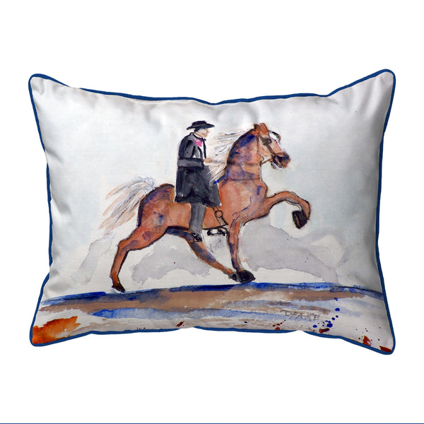 Brown Walking Horse Corded Pillow