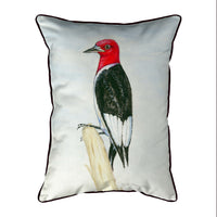 Redheaded Woodpecker Corded Pillow