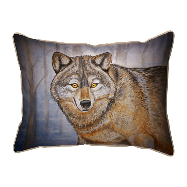 Grey Wolf Corded Pillow