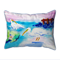 Betsy's White Ibis Corded Pillow