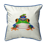 Stacked Frogs Corded Pillow