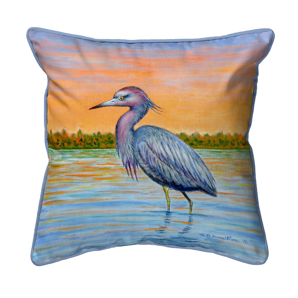 Heron & Sunset Corded Pillow