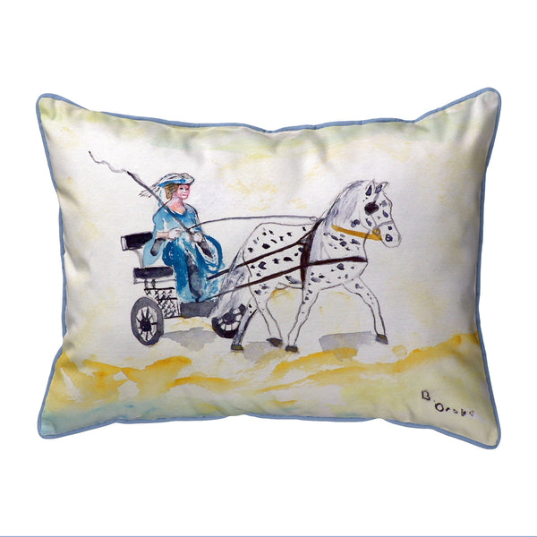 Carriage & Horse Corded Pillow