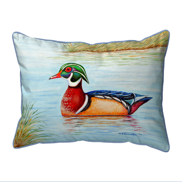 Male Wood Duck II Corded Pillow