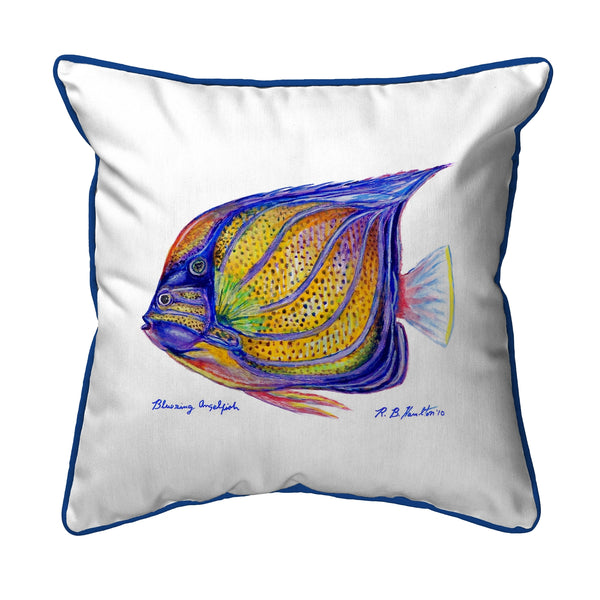 Blue Ring Angelfish Corded Pillow