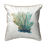 Blue Coral Corded Pillow