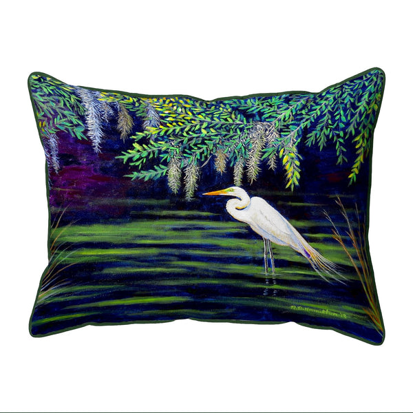 Egret Lagoon Corded Pillow