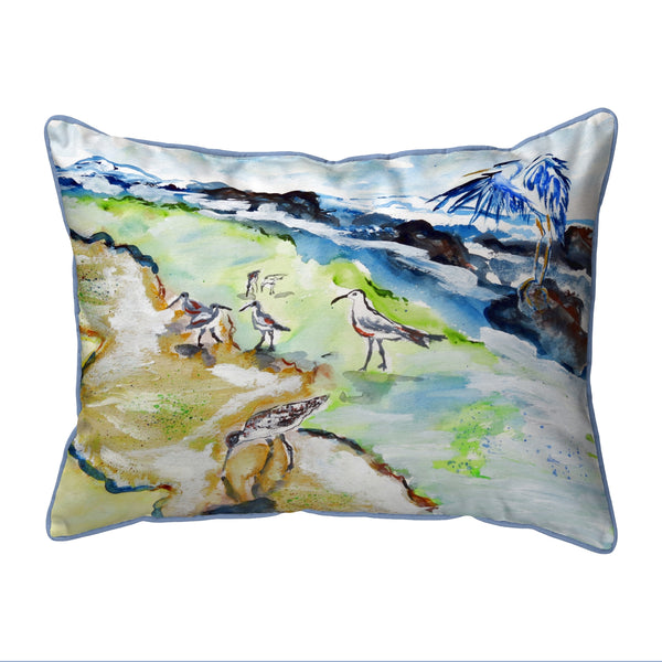 Sandpipers & Heron Corded Pillow