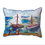 Two Sailboats Corded Pillow